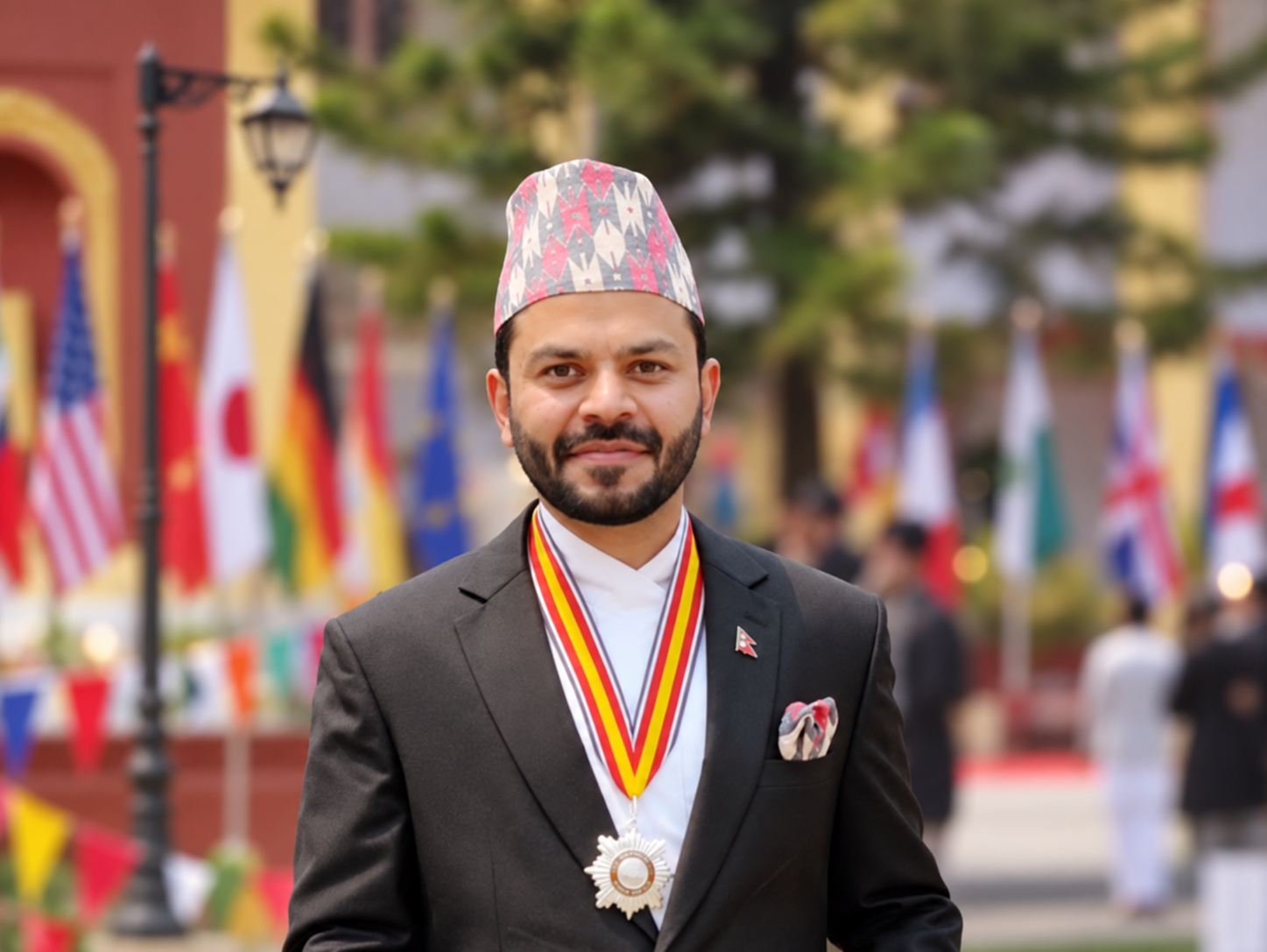 Chirag representing Nepal at the G20 Young Entrepreneurs’ Alliance